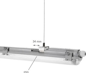 Lampada fluorescente pesante LIMEA T8 1xG13/20W/230V IP65 120cm