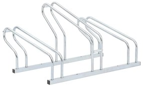 Supporto Per 3 Bici Da Pavimento Autoportante Acciaio Zincato /