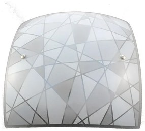 Plafoniera LED neoclassico Scacco, argento, 3350 lumen
