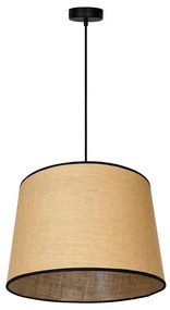 Duolla - Lampadario a sospensione con filo CONE 1xE27/15W/230V diametro 40 cm marrone/nero