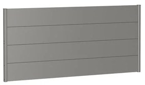 Frangivista in acciaio metallizzato grigio BIOHORT L 194 x H 91 cm, spessore 44 mm