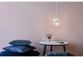 Paralume bianco con attacco Acorn color oro, ⌀ 14 cm - UMAGE