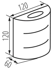 Kanlux 39185 - Lampada da parete per esterni LED REFAZI, 6W/230V, IP54, nero