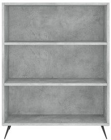 Credenza Grigio Cemento 69,5x34x180 cm in Legno Multistrato