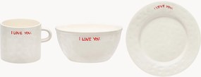 Set da colazione I Love You, 1 persona, 3 pz