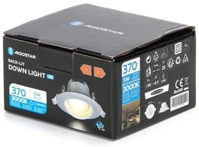 Aigostar - Faretto da incasso LED/5W/230V 3000K Ø 8,5 cm bianco