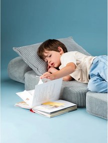 Poltrona per bambini color menta con rivestimento in velluto a coste Flip – Wigiwama