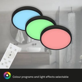 Briloner 3709-015 - Plafoniera dimmerabile RGBW LED/22W/230V nero + +TC