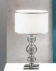Lume grande tebe fume'  e cromo 1 luce attacco e27 d.35cm