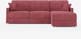 Tommy Divano Letto con penisola contenitore - design minimal e sfoderabile in tessuto smacchiabile simil cotone T33