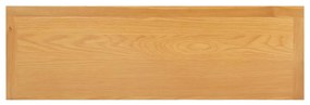 Cassettiera 105x33,5x73 cm in legno massello di rovere