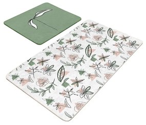 Tappetini da bagno bianco-verde in set di 2 pezzi 60x100 cm - Mila Home