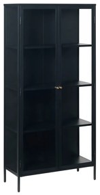 Vetrina in metallo nero 90x190 cm Carmel - Unique Furniture