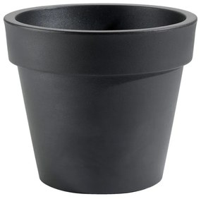 Vaso per piante e fiori SUPER in polietilene nero H 52 cm Ø 60 cm