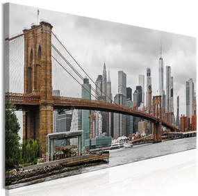 Quadro Road to Manhattan (1 Part) Narrow Colourful  Colore colorful, Dimensioni e Misure 120x40