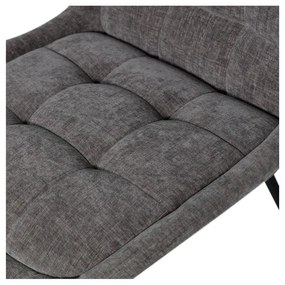 Sedie da pranzo in set grigie in velluto 2 pz Crate – WOOOD