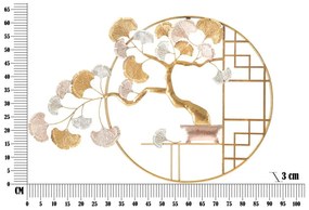 Decorazione murale in metallo 91,5x63 cm Nippon - Mauro Ferretti