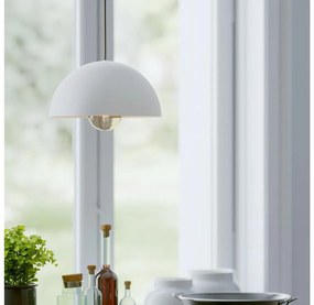 Eglo 901135 - Lampadario a sospensione con filo GAETANO 1xE27/40W/230V diametro 30 cm bianco