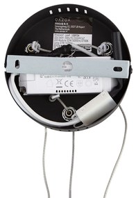 Lampada a sospensione di design nera rotonda dimmerabile a 3 livelli - Krisscross