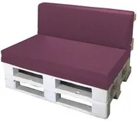 Cuscini per Pallet 120x80cm Seduta e Schienale in Poliestere Avalli Viola