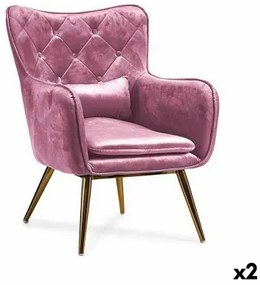 Poltrona Rosa 68 x 92 x 70 cm (2 Unità)