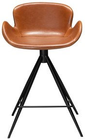 Sedia da bar in similpelle marrone cognac DAN-FORM Danimarca , altezza 87 cm Gaia - DAN-FORM Denmark