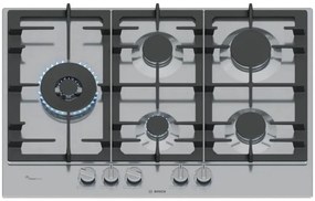 Bosch - Serie 6 PCS7A5I90 , Piano cottura a gas, 75 cm, Acciaio inox
