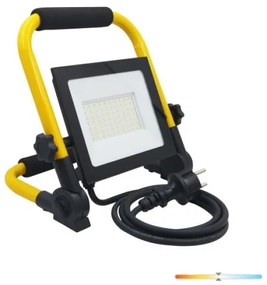 Riflettore LED portatile TIGRA LED/50W/4000K IP54 nero/giallo