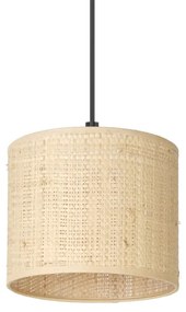 Lampadario a sospensione con filo RATTAN 3xE27/60W/230V rattan