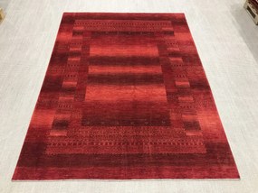 Loribaft Tappeto persiano 220 x 290 Rosso (Iran) Annodato A Mano