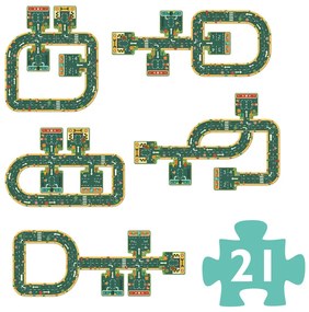 Puzzle - strade - 21 pezzi