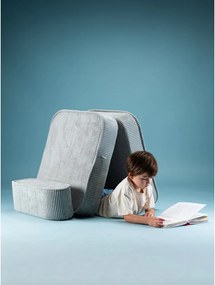 Poltrona per bambini color menta con rivestimento in velluto a coste Flip – Wigiwama