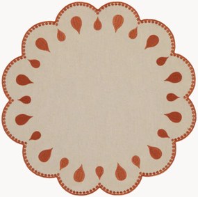 Tovaglietta americana con bordo ricamato Gotas