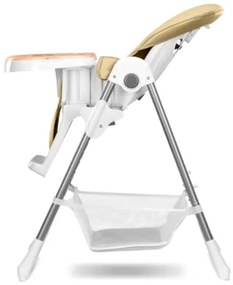 Lionelo - Sedia da pranzo per bambini LINN PLUS bianco/beige