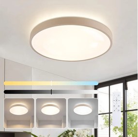 Brilagi - Apparecchio LED dimmerabile GLASS POOL DOUBLE LED/48W/230V 40 cm beige + telecomando