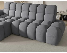 Divano angolare grigio allungabile (con penisola a sinistra/con chaise lounge) Ceedro – ELTAP