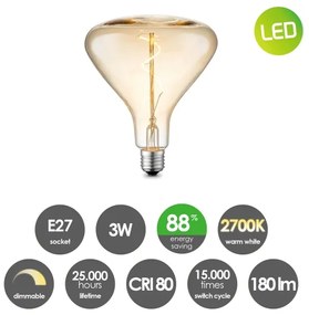 Lampadina LED dimmerabile VINTAGE EDISON E27/3W/230V 2700K