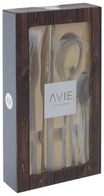 Posate in acciaio inox color oro 16 pezzi Avie - Premier Housewares