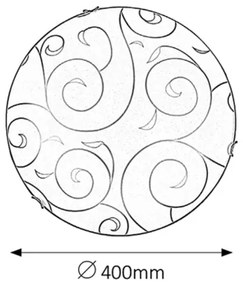 Rabalux 3853 - Plafoniera HARMONY LUX 2xE27/60W/230V