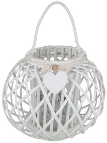 GISELE - lanterna in vimini tondo 20 x 32 cm