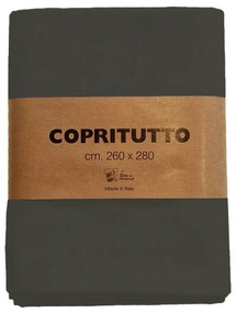 Coperta in Cotone Piazza marrone, 260x 280 cm