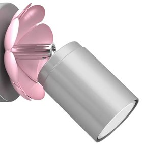 Faretto da muro FLOWER 1xGU10/8W/230V cromo opaco