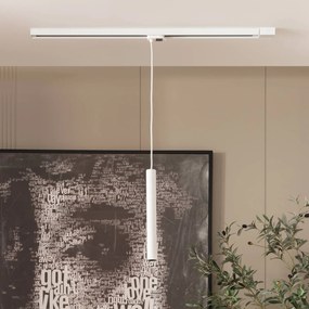 Arcchio Ejona, sospensione LED a binario bianco 4/40cm