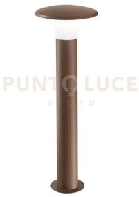 Ges522- paletto in alluminio ruggine 1 luce attacco e27 ip44 h.75cm