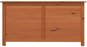 Box cuscini da esterno marrone 100x50x56cm legno massello abete