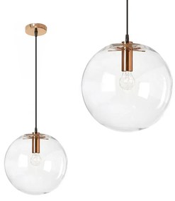 Lampada da soffitto pensile di vetro Lassi 20 cm Rose gold