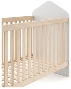 Culla bianca/naturale in pino 60x120 cm Estefania - Marckeric