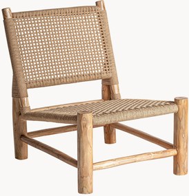 Poltrona lounge in legno di teak Mouzaki