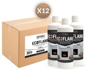 Bioetanolo Da 1 Lt Combustibile Liquido Naturale Ecologico Per Biocamini - 12 PZ