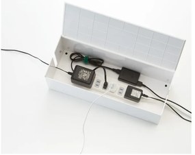 Scatola per caricabatterie bianca Scatola per cavi web - YAMAZAKI